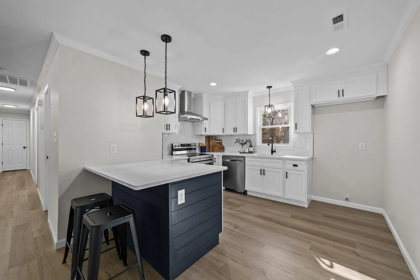 Open-concept kitchen